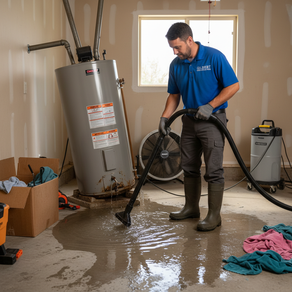 Water Heater Leak Cleanup in Gilbert